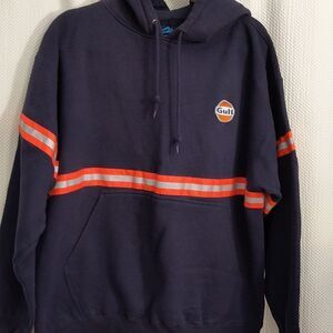 Gulf Navy and Orange Hoodie